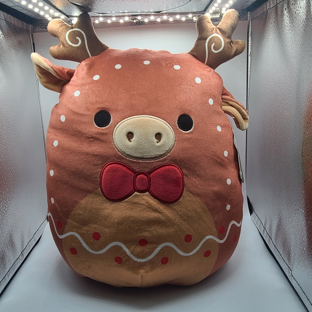 Stetson the Christmas Gingerbread Reindeer Squishmallow 12" Canada Exclusive NWT
